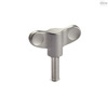 Elesa Thumb Screw, M6-25 Thread Size, Wing, Matte 304 Stainless Steel, 24 mm Head Ht, 25 mm Lg EWNM-SST-p